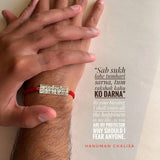 Hanuman Chalisa Protection Silver Plated Bracelet