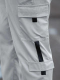 Men's Solid Cargo Pant Grey